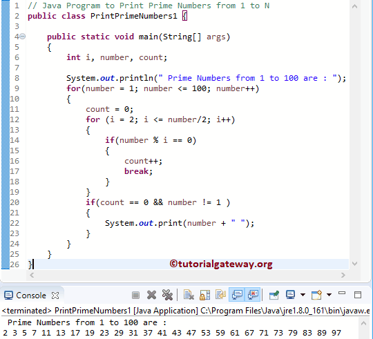 random number program in java